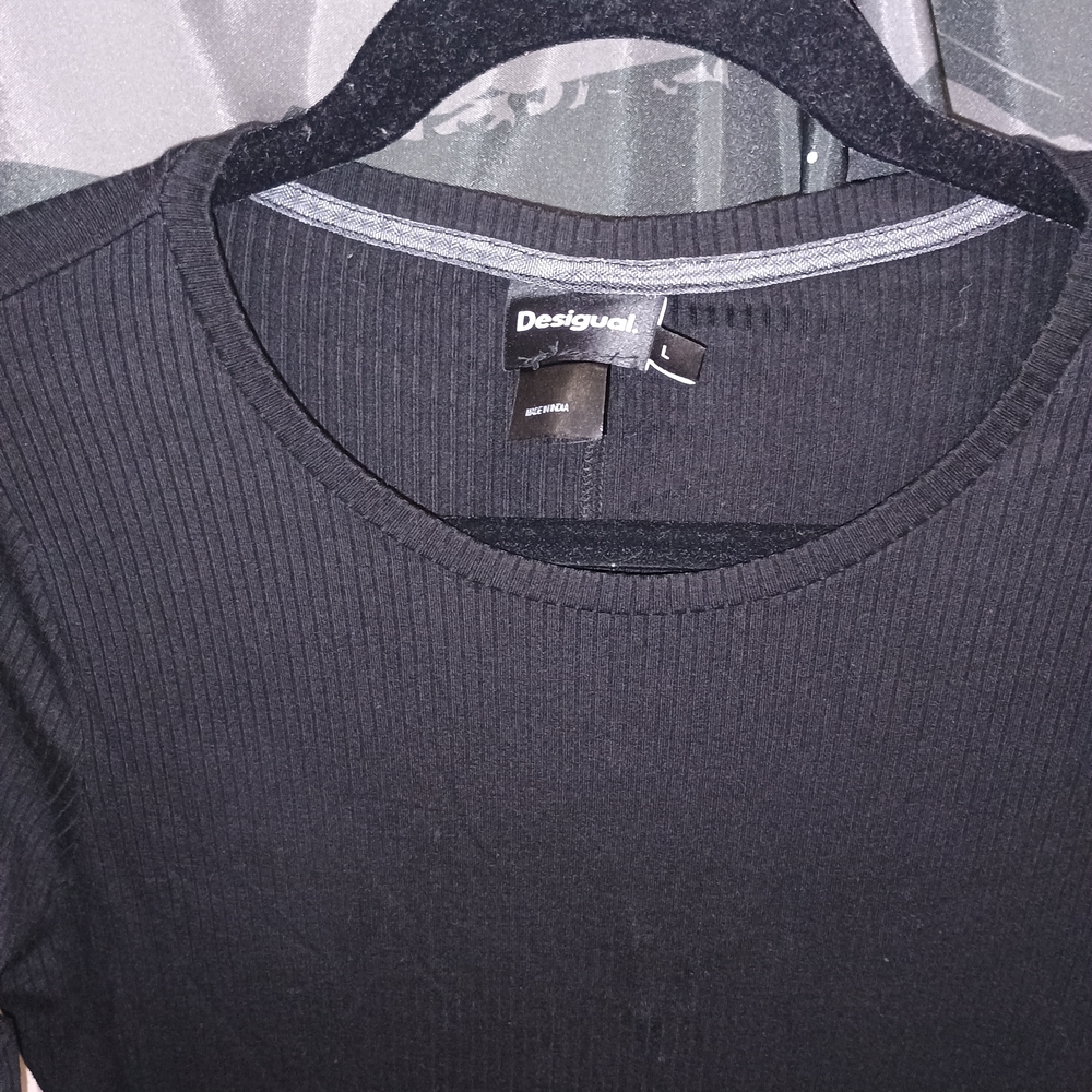 Desigual Black Long Sleeve Dress - Picture 4 of 9